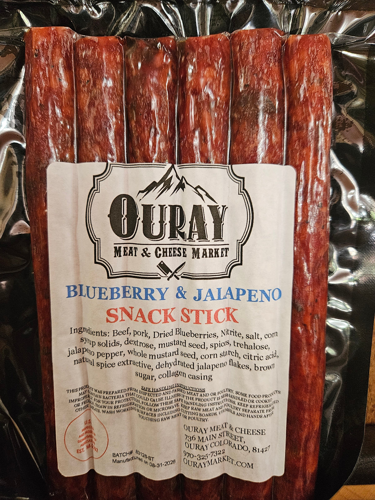 Snack Stick- Blueberry Jalapeño